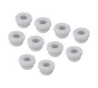 sourcing map 10Pcs Snap Rubber Grommet Plug Mount Dia 7.5mm ID 5mm Narrow Groove Width 2mm Seal Anti-Scratch for Electrical Box Cable Pipes Grey