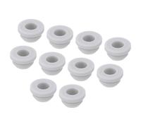 sourcing map 10Pcs Snap Rubber Grommet Plug Mount Dia 8.5mm ID 6mm Narrow Groove Width 2mm Seal Anti-Scratch for Electrical Box Cable Pipes Grey
