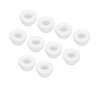 sourcing map 10Pcs Snap Rubber Grommet Plug Mount Dia 8.5mm ID 6mm Narrow Groove Width 2mm Seal Anti-Scratch for Electrical Box Cable Pipes White
