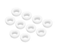 sourcing map 10Pcs Snap Silicone Rubber Grommet Plug Mount Dia 12.5mm ID 9.5mm Narrow Groove Width 2mm Seal Anti-Scratch Sleeves for Electrical Box Cable Pipes White