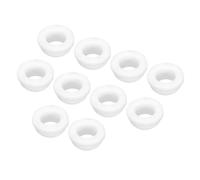 sourcing map 10Pcs Snap Silicone Rubber Grommet Plug Mount Dia 12mm ID 9mm Narrow Groove Width 2mm Seal Anti-Scratch Sleeves for Electrical Box Cable Pipes White