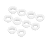 sourcing map 10Pcs Snap Silicone Rubber Grommet Plug Mount Dia 20mm ID 16mm Narrow Groove Width 2mm Seal Anti-Scratch Sleeves for Electrical Box Cable Pipes White