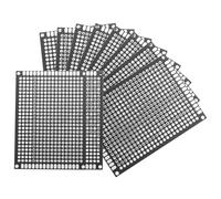 sourcing map 10Pcs Solderable Breadboard, 2.76"x1.97" Double Sided Circuit Board Black Tinned PCB Board Small Prototype Board for DIY Electronics Projects Apply to Soldering Projects