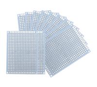 sourcing map 10Pcs Solderable Breadboard, 2.76"x1.97" Double Sided Circuit Board White Tinned PCB Board Small Prototype Board for DIY Electronics Projects Apply to Soldering Projects