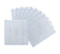 sourcing map 10Pcs Solderable Breadboard, 3.15"x2.36" Double Sided Circuit Board White Tinned PCB Board Small Prototype Board for DIY Electronics Projects Apply to Soldering Projects