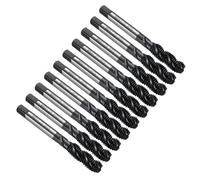 sourcing map 10pcs Spiral Flute Thread Taps M8 x 1.25 H2 Metric Machine Threading Tap Bit, Nitrided Coated Screw Tapping Repair Tool, M2 High-Speed Steel (HSS6542)