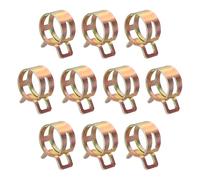 sourcing map 10pcs Spring Band Type Hose Clamps 19mm Fuel Line Hose Spring Clip Silicone Vacuum Hose Pipe Clamp Low Pressure Tube Clip Fastener, Colorful