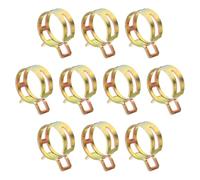 sourcing map 10pcs Spring Band Type Hose Clamps 24mm Fuel Line Hose Spring Clip Silicone Vacuum Hose Pipe Clamp Low Pressure Tube Clip Fastener, Colorful