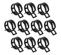 sourcing map 10pcs Spring Band Type Hose Clamps 30mm Fuel Line Hose Spring Clip Silicone Vacuum Hose Pipe Clamp Low Pressure Tube Clip Fastener, Black