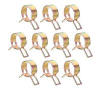 sourcing map 10pcs Spring Band Type Hose Clamps 34mm Fuel Line Hose Spring Clip Silicone Vacuum Hose Pipe Clamp Low Pressure Tube Clip Fastener, Colorful