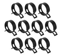 sourcing map 10pcs Spring Band Type Hose Clamps 36mm Fuel Line Hose Spring Clip Silicone Vacuum Hose Pipe Clamp Low Pressure Tube Clip Fastener, Black