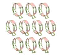 sourcing map 10pcs Spring Band Type Hose Clamps 46mm Fuel Line Hose Spring Clip Silicone Vacuum Hose Pipe Clamp Low Pressure Tube Clip Fastener, Colorful