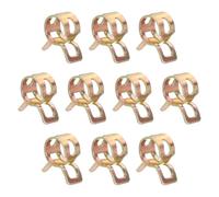sourcing map 10pcs Spring Band Type Hose Clamps 7mm Fuel Line Hose Spring Clip Silicone Vacuum Hose Pipe Clamp Low Pressure Tube Clip Fastener, Colorful