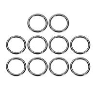 sourcing map 10pcs Spring O Ring Clip, Metal Spring Clasp Key Ring, 48mm / 1 7/8-inch Round Keychain Snap Buckle Accessories for Purse Shoulder Bag Lanyard Leather DIY Crafts, Gunmetal