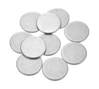 sourcing map 10Pcs Stainless Steel Disc, 1 1/4"(32mm) Dia 0.12"(3mm) Thick 304 Stainless Steel Flat Round Sheet Blank Round Circle Plate for Crafts Metal Stamping and Jewelry Making