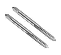 sourcing map 10pcs Straight Flute Thread Tap, M5 x 0.8 Metric Screw Threading Tapping Tool Thread Milling Machine Taps, High-Speed Steel 6542 (HSS 6542)