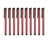 sourcing map 10pcs Stylus Pens for Touch Screens Universal Capacitive Stylus Pencil Sensitivity for Phone Tablet All Capacitive Touch Screen Device, Red