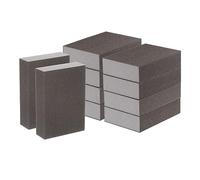 sourcing map 10pcs Superfine Sanding Sponge Blocks 500-600 Grit Foam Sanding Block for Polishing Kitchen Metal Wood Drywall, 100x70x25mm