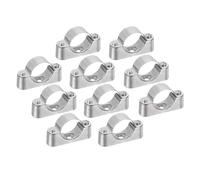 Sourcing Map 10Pcs Support Bracket Clamp for OD 32mm Pipe - Wall Mount Ceiling Mount Rigid Straps for Metal Tube