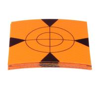 sourcing map 10pcs Survey Reflector Target 80x80mm Self-adhesive Reflective Tape Survey Target Sheets for Total Stations, Yellow