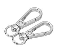 sourcing map 10Pcs Swivel Lobster Clasps, Zinc Alloy Classic Swivel Trigger Snap Hooks, Push Gate Snap Hook Bag Clips for Lanyard DIY Crafts Making (3/8", Silver)