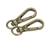 sourcing map 10Pcs Swivel Lobster Clasps, Zinc Alloy Classic Swivel Trigger Snap Hooks, Push Gate Snap Hook Bag Clips for Lanyard DIY Crafts Making (3/8", Bronze)