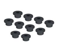 sourcing map 10Pcs T Type Rubber Grommet Mount Dia 19mm (26x9x14mm) Seal Protection Flexible Hole Plugs for Cable Pipe Black