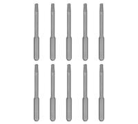 sourcing map 10pcs T10H Torx Screwdriver Bit 5/32" Hex Shank 45mm/1.8" Length Magnetic Star 6 Point Head S2 Steel Screw Driver Bit with Hole for Precision Repair