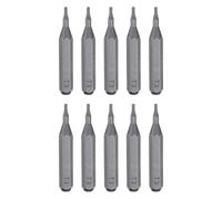 sourcing map 10pcs T3 Torx Screwdriver Bit 5/32" Hex Shank 28mm Length S2 Steel Magnetic Star 6 Point Head Hex Screw Driver Bits for Electric Manual Screwdrivers Precision Repair