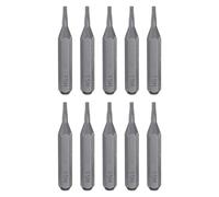 sourcing map 10pcs T5H Torx Screwdriver Bit 5/32" Hex Shank 28mm Length S2 Steel Magnetic Star 6 Point Head Hex Screw Driver Bits for Electric Manual Screwdrivers Precision Repair