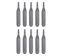 sourcing map 10pcs T6H Torx Screwdriver Bit 5/32" Hex Shank 28mm Length S2 Steel Magnetic Star 6 Point Head Hex Screw Driver Bits for Electric Manual Screwdrivers Precision Repair