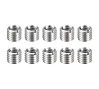 sourcing map 10pcs Thread Repair Inserts M12 x 1.75 Male to M10 x 1.5 Female Thread 10mm Long Stainless Steel Reducing Nuts Metric Self Tapping Sleeves Threaded Reducer Industrial Fasteners