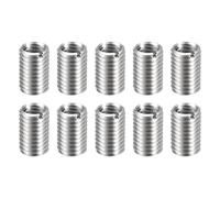 sourcing map 10pcs Thread Repair Inserts M12 x 1.75 Male to M10 x 1.5 Female Thread 20mm Long Stainless Steel Reducing Nuts Metric Self Tapping Sleeves Threaded Reducer Industrial Fasteners