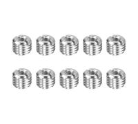 sourcing map 10pcs Thread Repair Inserts M12 x 1.75 Male to M6 x 1 Female Thread 10mm Long Stainless Steel Reducing Nuts Metric Self Tapping Sleeves Threaded Reducer Industrial Fasteners