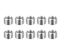 sourcing map 10pcs Thread Repair Inserts M14 x 2 Male to M10 x 1.5 Female Thread 10mm Long Stainless Steel Reducing Nuts Metric Self Tapping Sleeves Threaded Reducer Industrial Fasteners