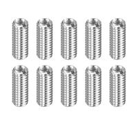 sourcing map 10pcs Thread Repair Inserts M6 x 1 Male to M4 x 0.7 Female Thread 15mm Long Stainless Steel Reducing Nuts Metric Self Tapping Sleeves Threaded Reducer Industrial Fasteners