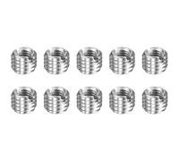 sourcing map 10pcs Thread Repair Inserts M8 x 1.25 Male to M5 x 0.8 Female Thread 6mm Long Stainless Steel Reducing Nuts Metric Self Tapping Sleeves Threaded Reducer Industrial Fasteners