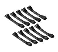 sourcing map 10Pcs Tiny Doll Hair Pins, 11mm/0.43in Black Mini Metal Hair Clips Hairpins Bobby Pins for Doll, Doll Craft Supplies Bows DIY Hair Accessories