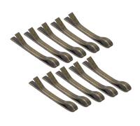 sourcing map 10Pcs Tiny Doll Hair Pins, 11mm/0.43in Bronze Mini Metal Hair Clips Hairpins Bobby Pins for Doll, Doll Craft Supplies Bows DIY Hair Accessories