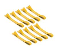 sourcing map 10Pcs Tiny Doll Hair Pins, 11mm/0.43in Yellow Mini Metal Hair Clips Hairpins Bobby Pins for Doll, Doll Craft Supplies Bows DIY Hair Accessories