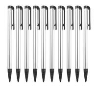 sourcing map 10pcs Touch Resistive Screen Pens Universal Resistance Pen for Phone Car Navigation GPS POS, Silver