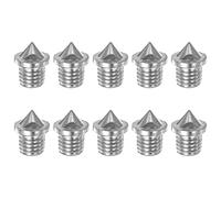sourcing map 10pcs Track Spikes 1/8 Inch Alloy Steel Lightweight Replacement Spikes for Middle Long-Distance Running Track Shoes, Silver Tone
