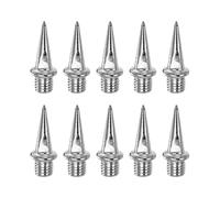 sourcing map 10pcs Track Spikes 13.5mm Steel Long Nails Replacement Spikes for Middle Long-Distance Running Track Shoes, Silver Tone