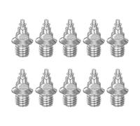 sourcing map 10pcs Track Spikes 6.7mm Tower Nails Hard Steel Replacement Spikes for Middle Long-Distance Running Track Shoes, Silver Tone