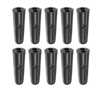 sourcing map 10pcs Umbrella Tail Head Beads 2.9mm Hole Dia 23.5mm Length PP Plastic Umbrella Components for Folding Umbrella Cover Parts, Black
