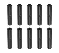 sourcing map 10pcs Umbrella Tail Head Beads 3mm Hole Dia 25mm Length Gum PP Plastic Umbrella Components for Straight Umbrella Cover Parts, Black