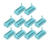 sourcing map 10Pcs Universal IC Test ZIF Socket 28 Pin 2.54mm Pitch DIP Integrate Socket for Microcontroller, Chip, Breadboard