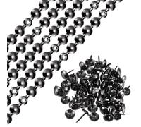 sourcing map 10Pcs Upholstery Tacks Strips, 1Meter Glossy Decorative Nail Trims for Sofa Headboard Chair Furniture with Upholstery Nails (11mm Gray)