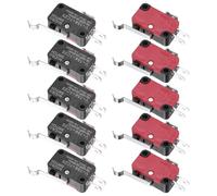 sourcing map 10Pcs V-154-1C25 1NO + 1NC Micro Limit Switch 15A 125/250VAC Waterproof Miniature Micro Switches for Precision Components