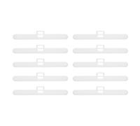 sourcing map 10Pcs Vertical Blind Hangers, 82mm Double Hole Plastic Vertical Blind Top Holders Blinds Curtains Replacement Slats for Home Office Hotels